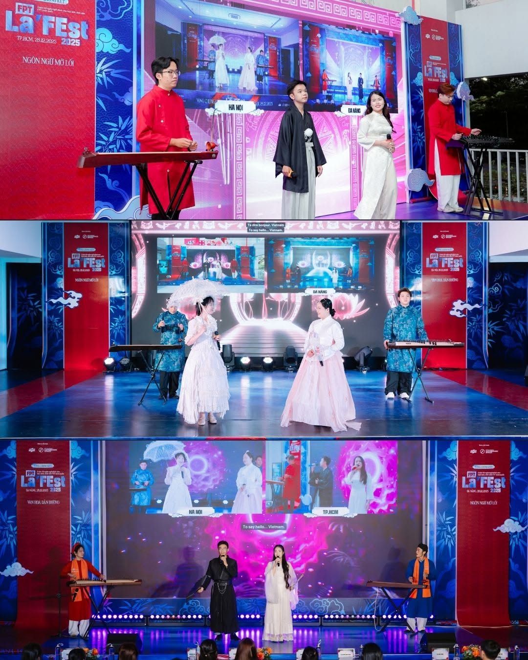Cultural performances on stage