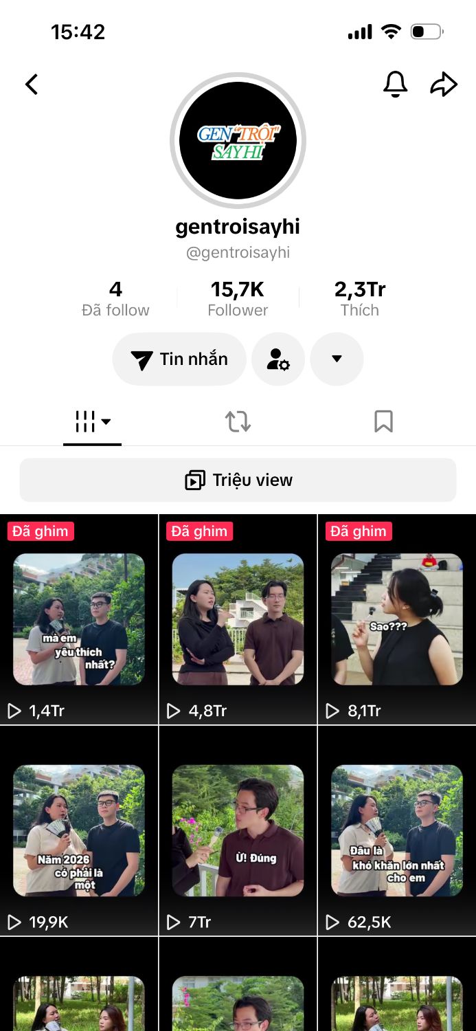 @gentroisayhi TikTok profile