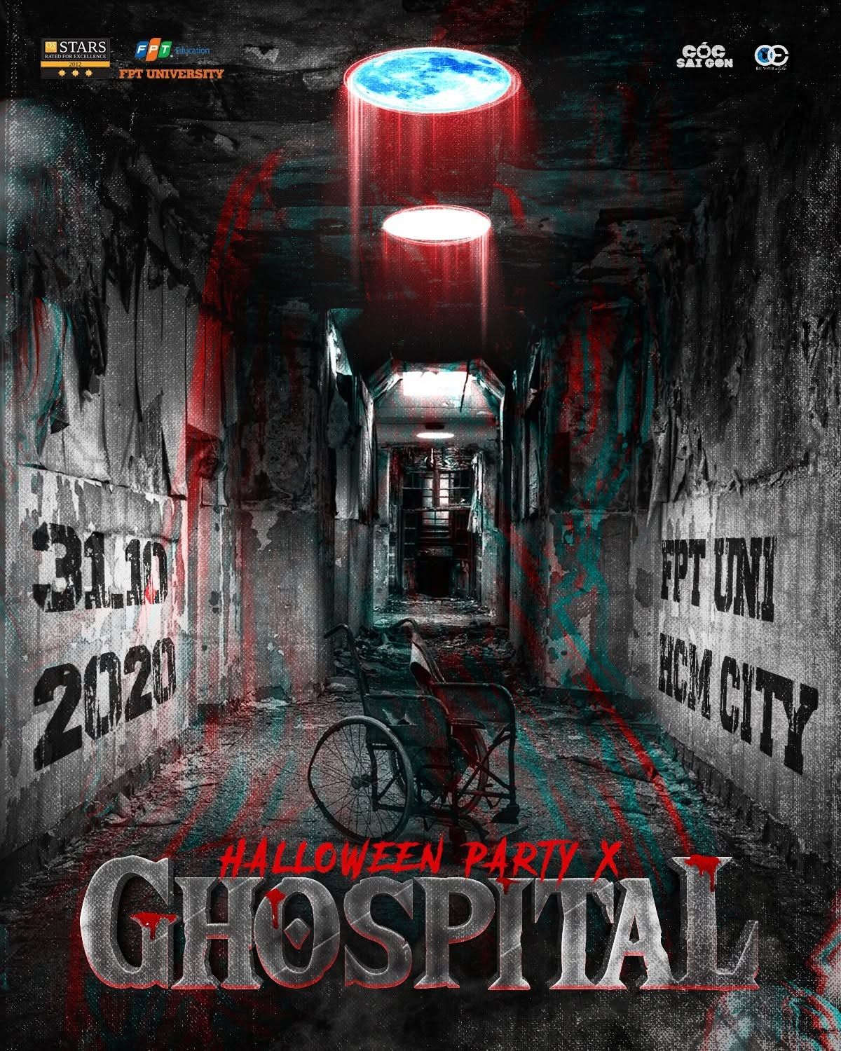 Poster Halloween Party X — Ghospital